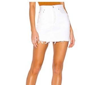 Agolde Quinn skirt - white jean skirt size 27